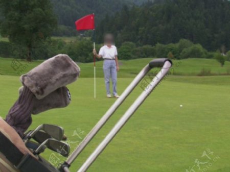 草坪高尔夫球类运动视频