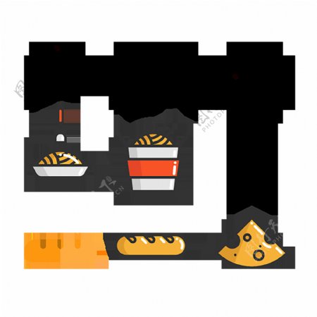 面条食物ICON食物食品图标图片
