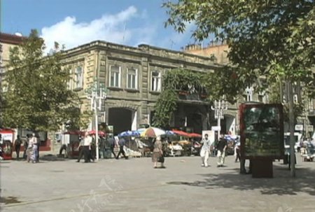 阿塞拜疆的购物街巴库证券的录像视频免费下载