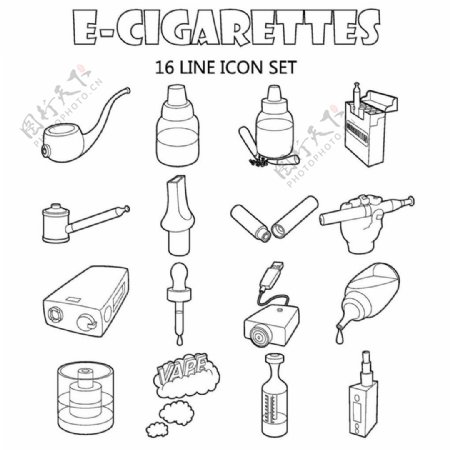 烟具图标漫画图片
