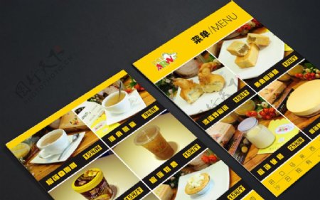 榴莲王菜单餐牌设计