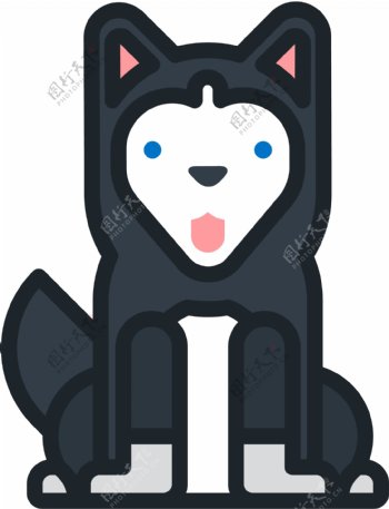 可爱手绘动物icon图标