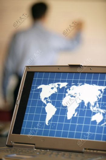 全球商务导航电脑显示图片