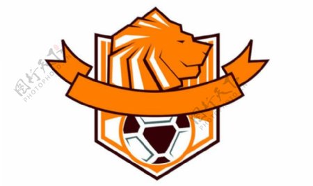 足球狮子标志图片
