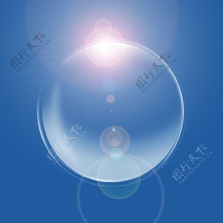 气泡蓝天透明气泡
