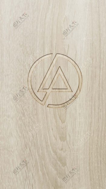 logo样机木材材质样机免费下载
