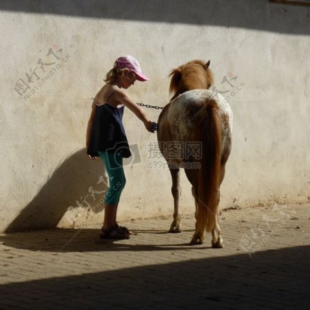 女孩与马