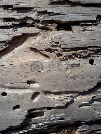 残缺破损的木板