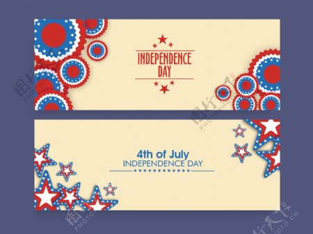 美国独立日抽象装饰图案背景