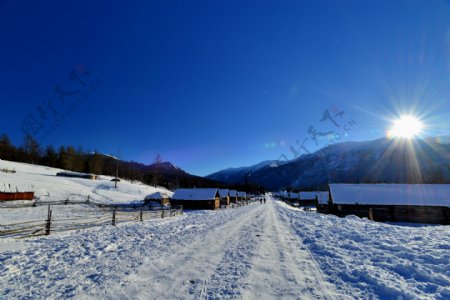 冬季北疆风景