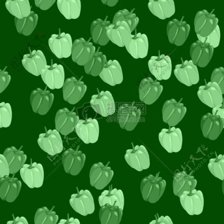 绿色青椒的图案