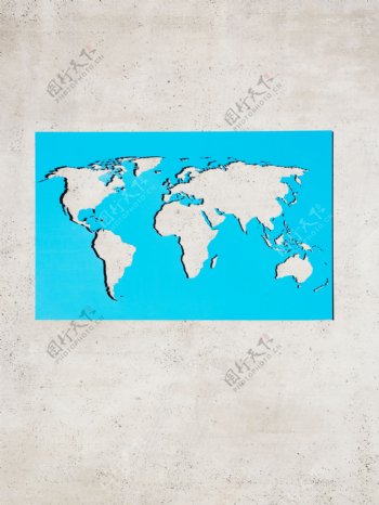 镂空世界地图素材图片
