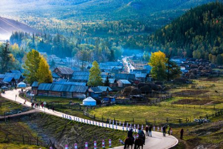 新疆白哈巴村风景