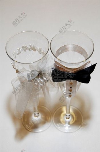 婚礼庆典夫妻香槟杯