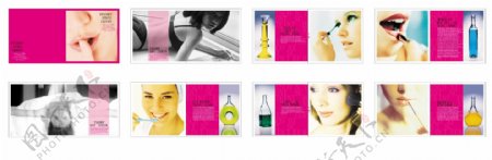 女性化妆品杂志画册排版图片