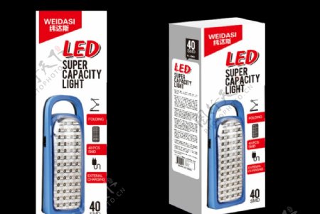 led超能力光应急灯包装