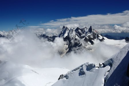 法国勃朗峰风景