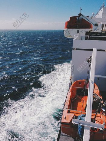 海海洋船船舶船救生艇深海洋