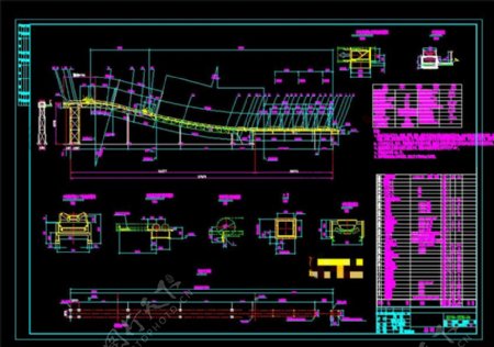 带式输送机详图CAD机械图纸