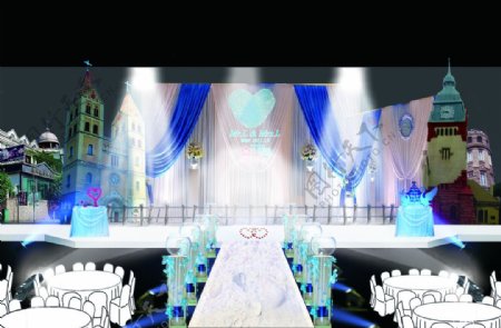 婚庆舞台背景