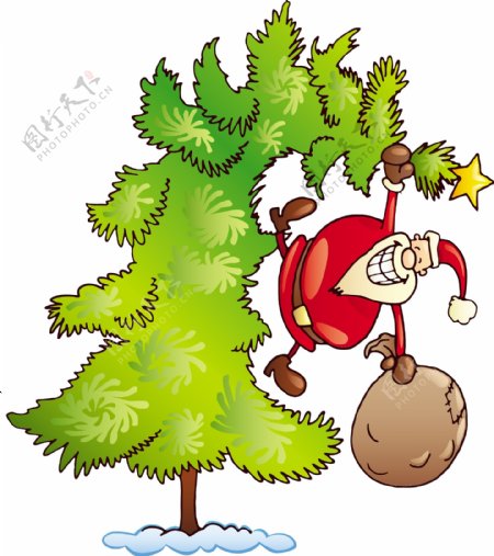 树上的圣诞老人