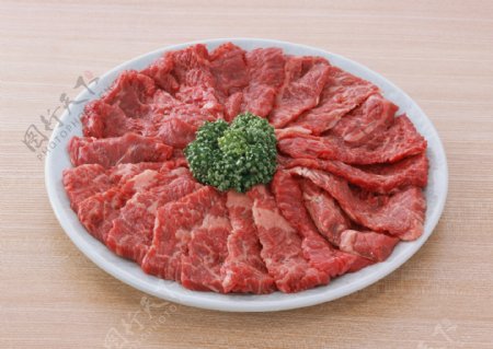 一盘牛肉图片