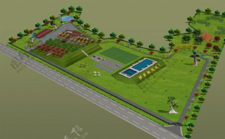 丽景生态园建筑设计分层套图PSD0040