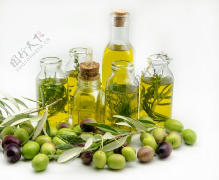 橄榄油瓶摄影