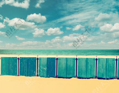 大海与沙滩图片