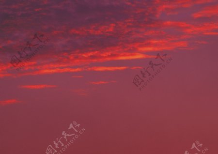 暗红天空自然景观图片