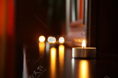 浪漫的约会烛光蜡烛浪漫