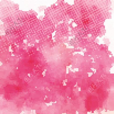 粉红色水彩污渍纹理