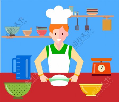 烹饪厨房工具素材