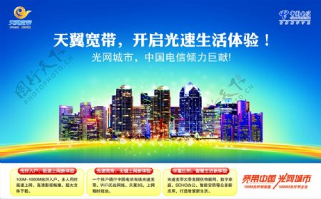中国电信天翼宽带光网城市之城市