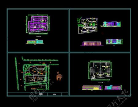 某市中心国际商务中心CAD方案设计施工图