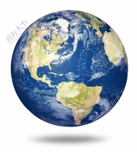 蓝色地球模型图片