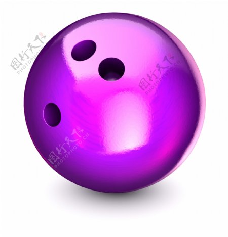 紫色保龄球高清摄影