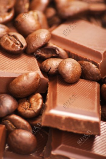可可豆巧克力图片