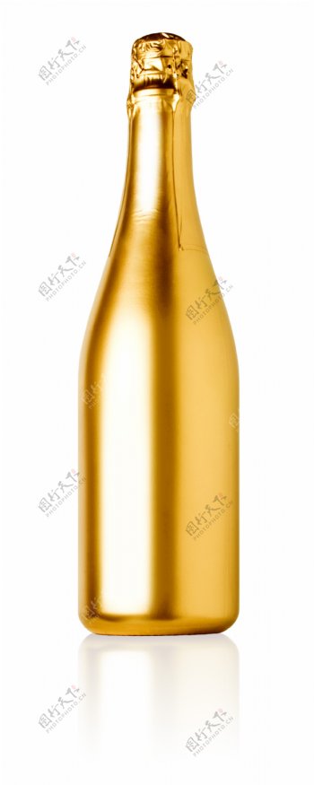 金色瓶子摄影图片