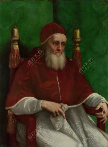 坐着的红衣主教肖像画图片
