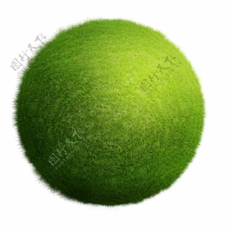 绿色的小草球