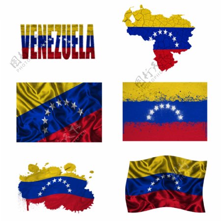 委内瑞拉国旗地图
