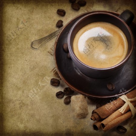 咖啡肉桂咖啡豆图片