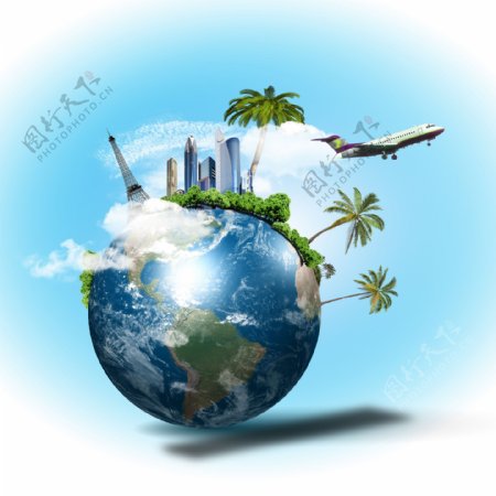 地球与飞机