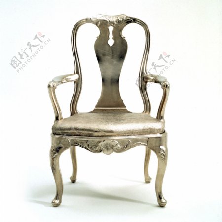 复古金属质感椅子高清图片