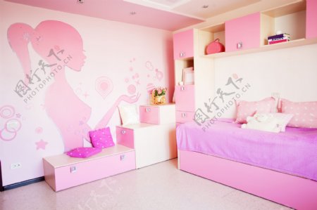 粉色房间图片