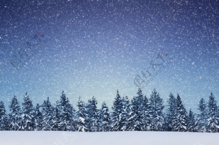 冬天自然风光摄影图片