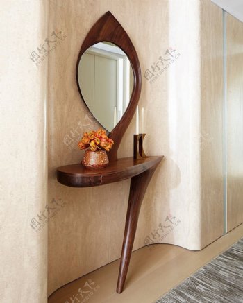 美式家居卧室装饰镜效果图