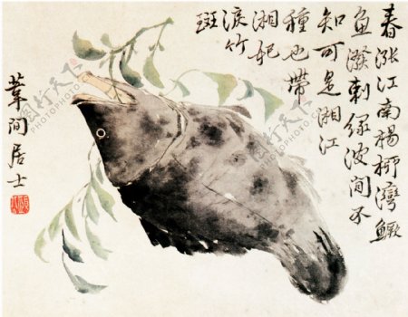杂画图花鸟画中国古画0462