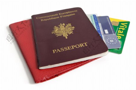 信用卡和护照图片